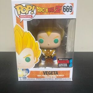 Funko POP! Dragon Ball Z: Vegeta #669 2019 NYCC Fall Convention With Protector